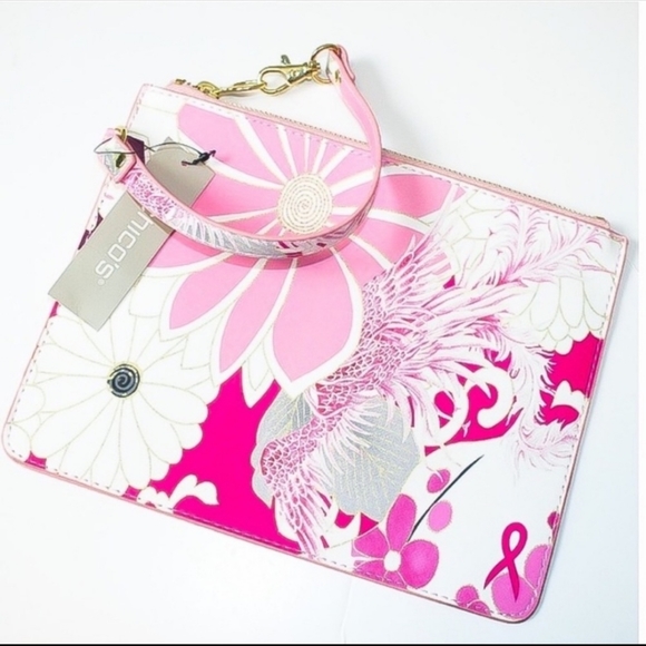 NEW Chico's LBBC Breast Cancer Pink Pouch - Picture 4 of 12